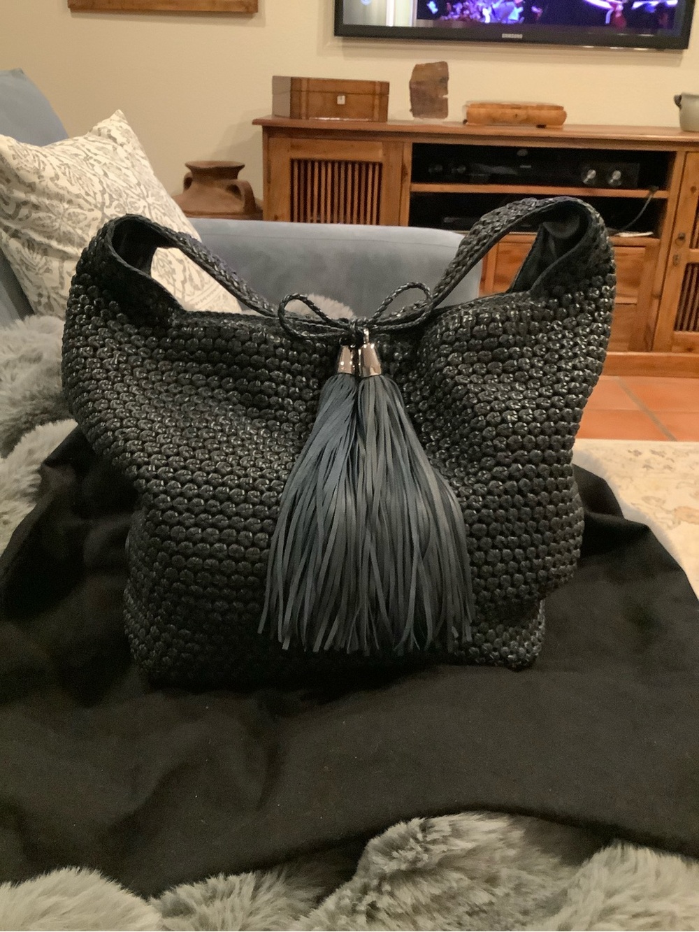 LOTTUSSE 1877 NOODBAG SOFT LAMBSKIN HOBO BAG
